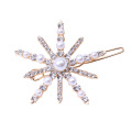 Wholesale Korean Fashion Hair Accessories 2021 Alloy Hairpin Designers Custom Crystal Pearl Hair Clips For Girls